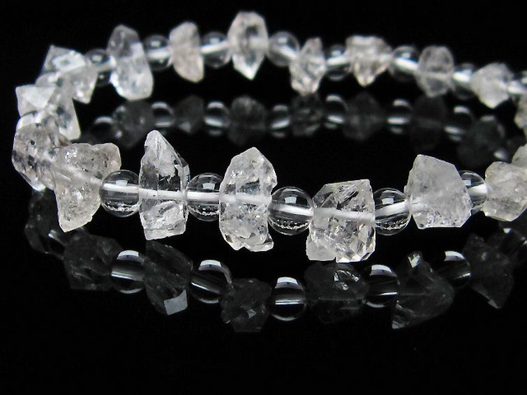 オイルインクォーツ （石油入り 水晶） ブレスレット パキスタン産 [T99-5171] 3枚目