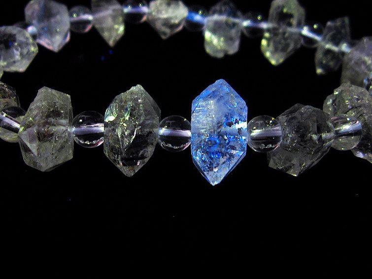 オイルインクォーツ （石油入り 水晶） ブレスレット パキスタン産 [T99-5612] 2枚目