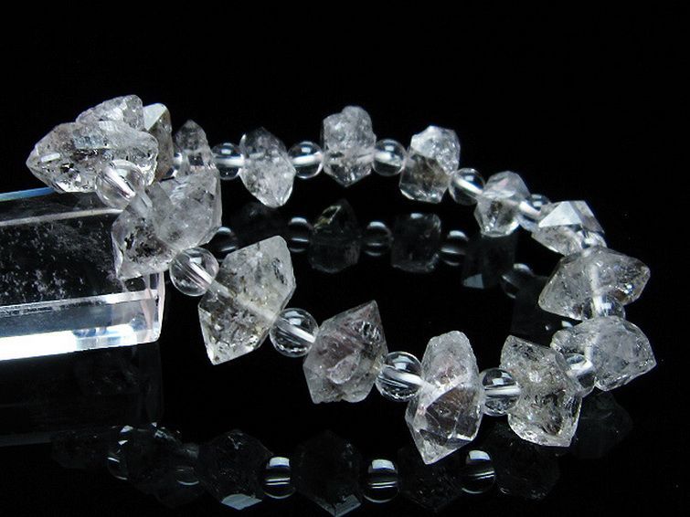 オイルインクォーツ （石油入り 水晶） ブレスレット パキスタン産 [T99-5612] 3枚目