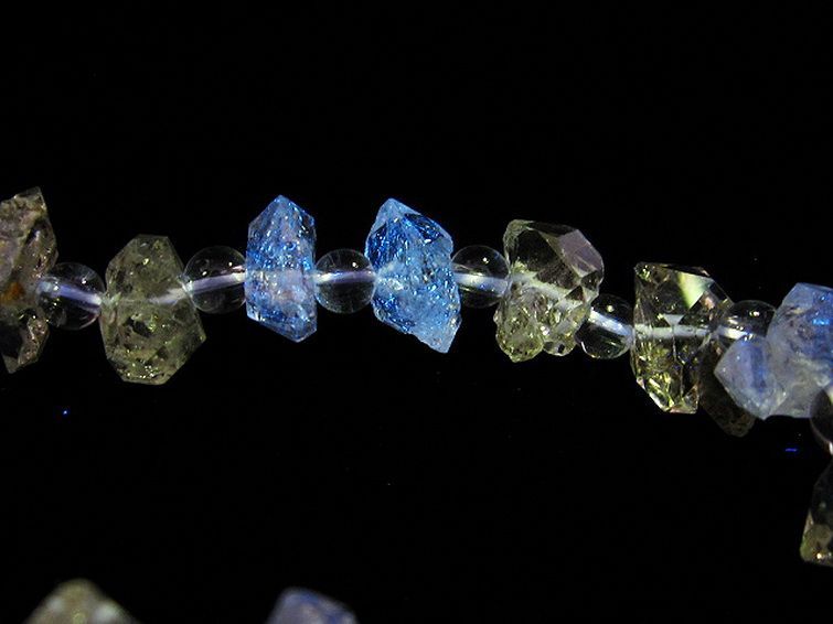 オイルインクォーツ （石油入り 水晶） ブレスレット パキスタン産 [T99-5628] 2枚目