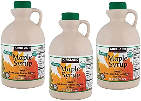 カークランドシグネチャー オーガニックメープルシロップ 1329g×3本の商品画像