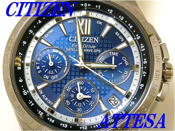 CITIZEN アテッサ エコ・ドライブGPS衛星電波時計 F900 CC9010-66A