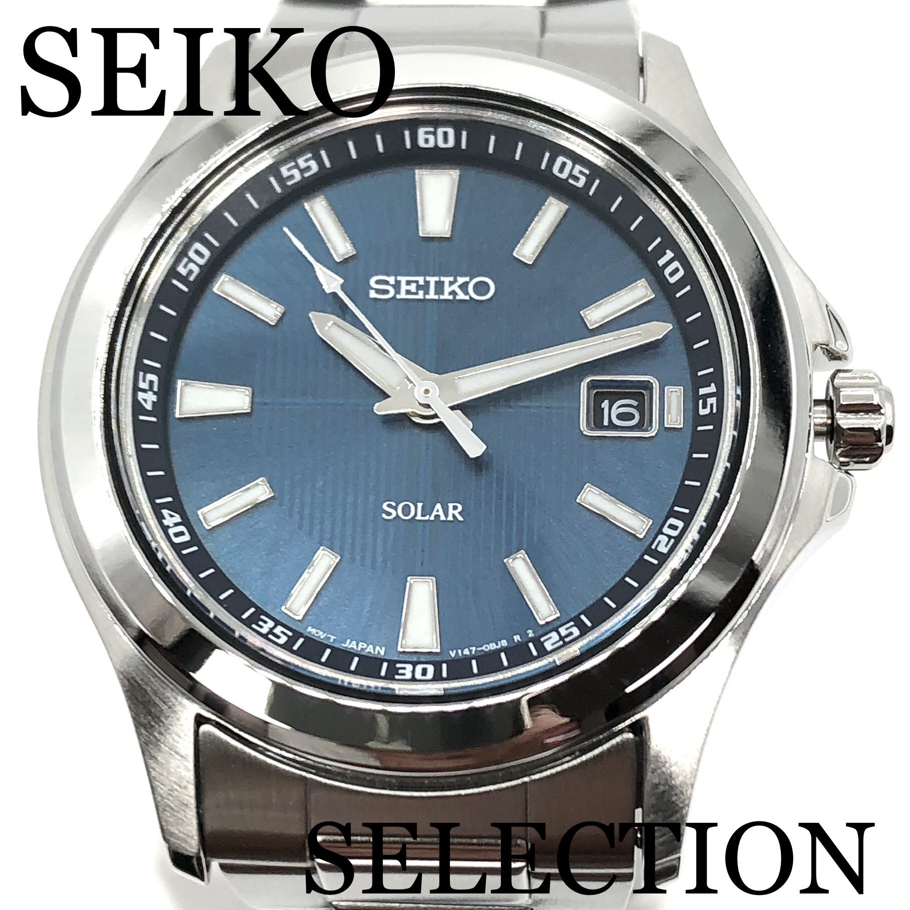 SEIKO スピリット エコテックソーラー SBPN071 （ブラック/シルバー 