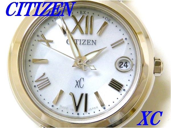 シチズン　ＸＣ　クロスシー　ソーラー電波　XCB38-9132　中古 CITIZEN CITIZEN XC XCB38-9132 （ホワイト） XC レディース腕時計