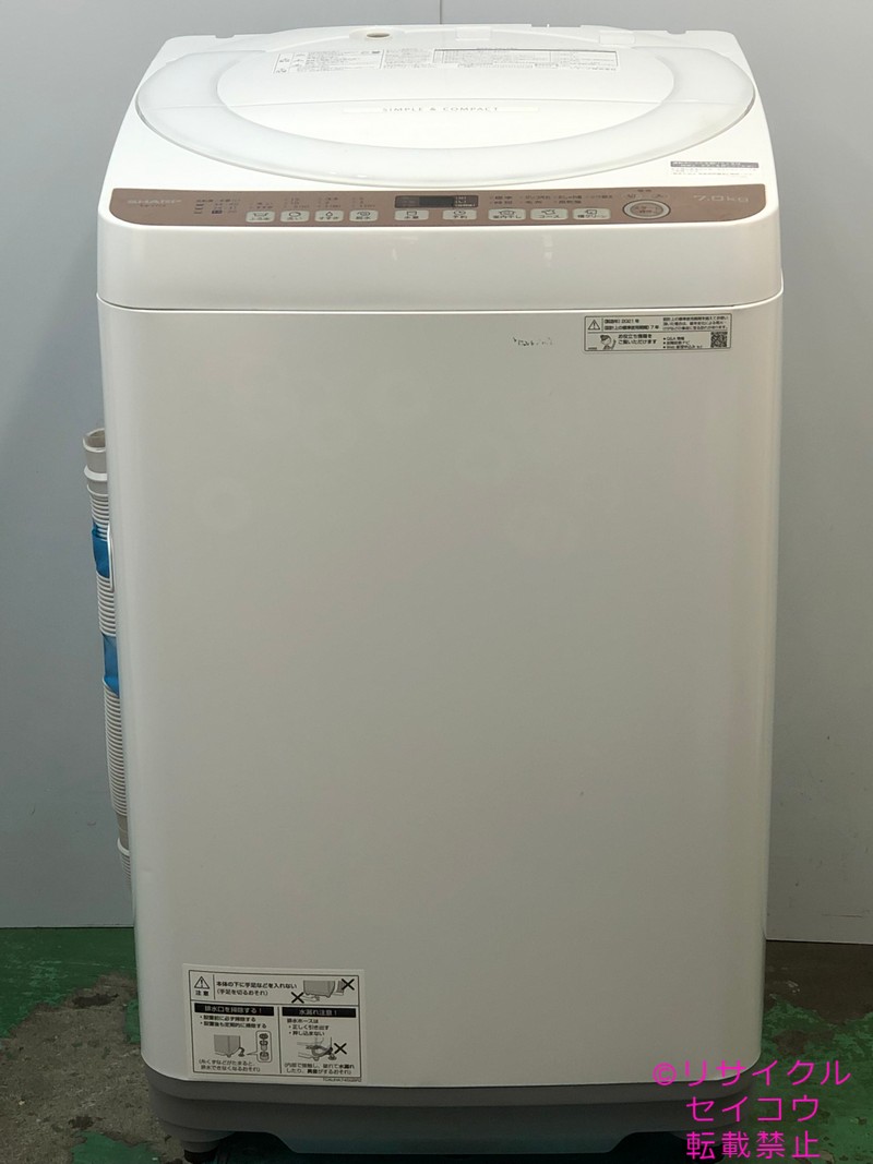 SHARP 全自動洗濯機 ES-T713-T (ブラウン) 洗濯機本体 - 最 SHARP 全自動洗濯機 ES-T713-T (ブラウン) 洗濯機本体 - 最