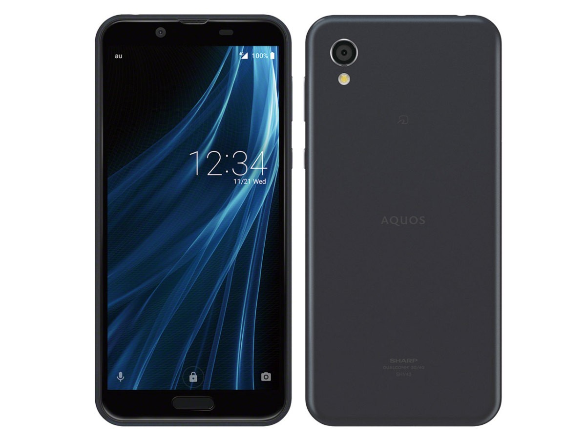 SHARP AQUOS sense2 SHV43 5.5インチ メモリー3GB ストレージ32GB ニュアンスブラック au AQUOS AQUOS sense アンドロイドスマートフォンの商品画像