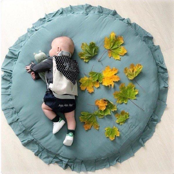  baby mat Sunny mat low repulsion ... frill Northern Europe manner rug round round shape all season living . daytime . mat living floor baby 