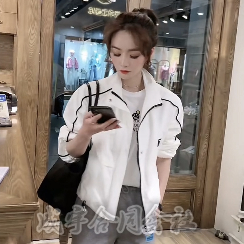  женский внешний свет жакет Short жакет casual Wind брейкер горная парка куртка с логотипом легкий надеты .. движение надеты 