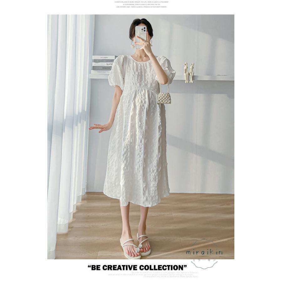  maternity One-piece summer clothing long short sleeves mi leak height a line puff sleeve lady's summer production front postpartum resort 30 fee 40 fee lady's summer ....... Asian 