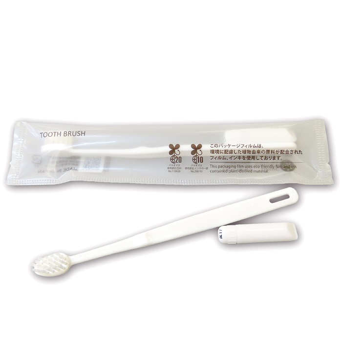  business use disposable toothbrush set is migaki flour tube 3g attaching (350 pcs insertion .) domestic production is brush made in Japan disposable small head bulk buying large amount high capacity lodging facility 
