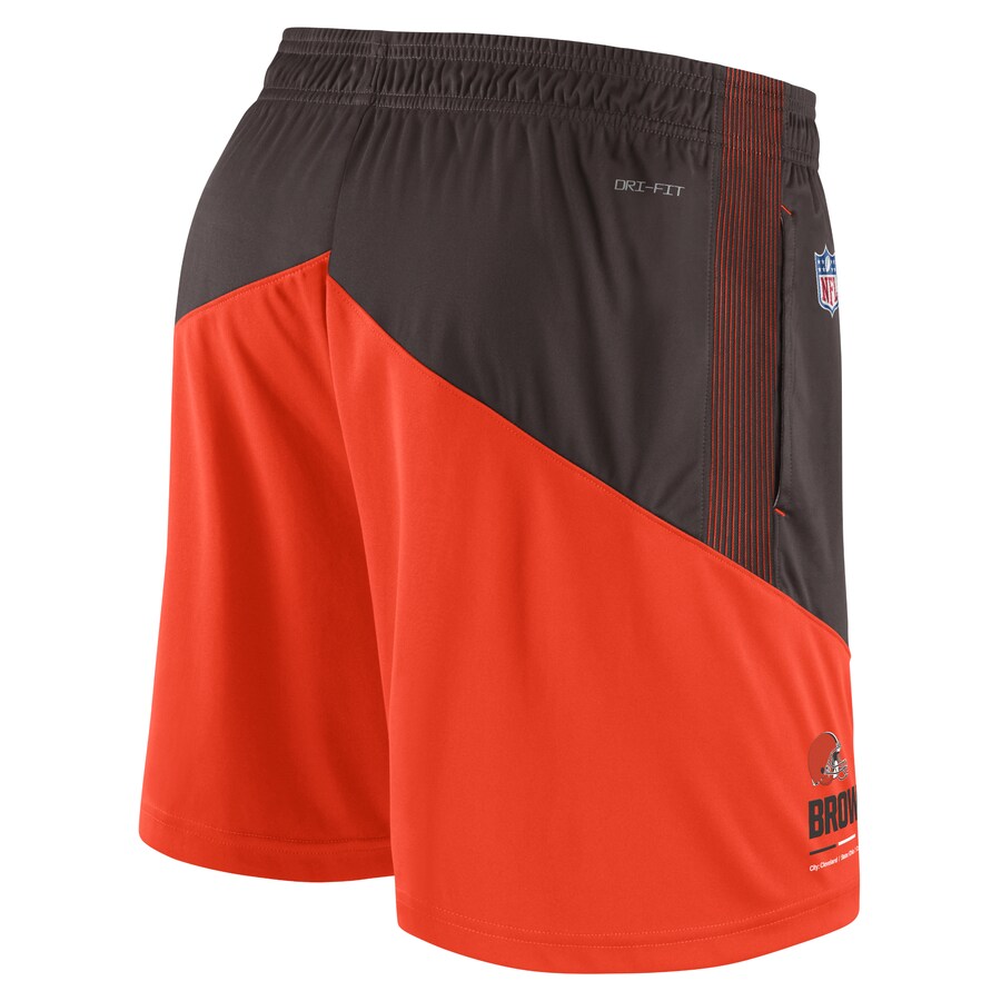 NFL Brown z shorts Primary Lockup Shorts Nike /Nike Brown / orange 