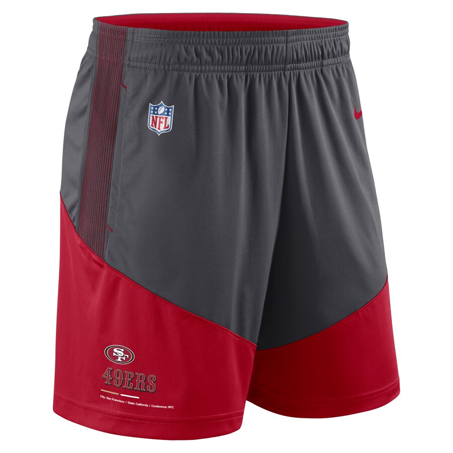 NFL 49ers shorts Primary Lockup Shorts Nike /Nike anthracite / scarlet 