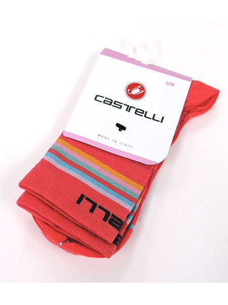 CASTELLI rental teli21557 GO W 15 SOCK( женский cycle носки ):288 BRILLIANT PINK/BORDEAUX-LIGHT