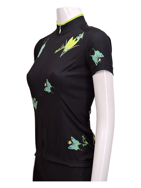 Nalini PROna Lee Nipro 022824-4000 BUTTERFLY TI( женский короткий рукав джерси ): черный 