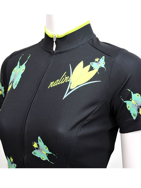Nalini PROna Lee Nipro 022824-4000 BUTTERFLY TI( женский короткий рукав джерси ): черный 