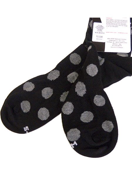 Nalini PROna Lee Nipro 021185-4000 WOOL POIS SOCKS( cycle носки ): черный точка 