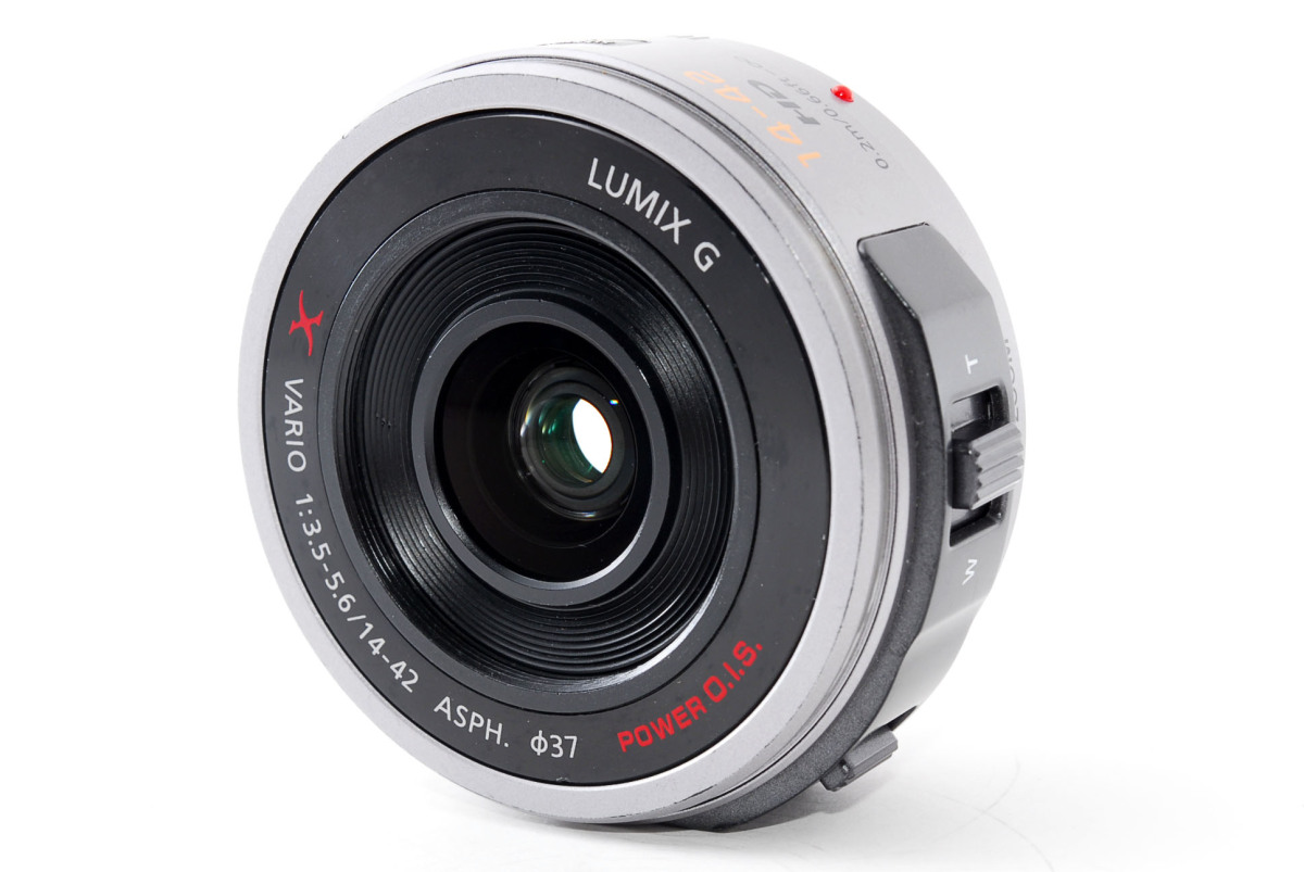 パナソニック 交換レンズ Panasonic LUMIX G X VARIO PZ 14-42mm/F3.5-5.6 ASPH./ POWER  O.I.S. シルバー H-PS14042-S