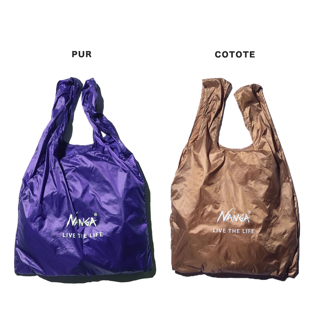 NANGA POCKETABLE ECO BAG (LIVE THE LIFE) наан ga спальный мешок узор compact эко-сумка reji сумка супермаркет сумка слабый водоотталкивающая отделка 