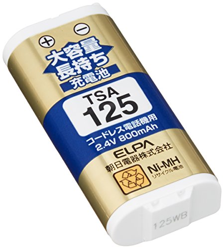  Elpa (ELPA) большая вместимость долговечный перезаряжаемая батарея Panasonic др. такой же и т.п. товар 2.4V 800mAh никель вода элемент перезаряжаемая батарея TSA-125