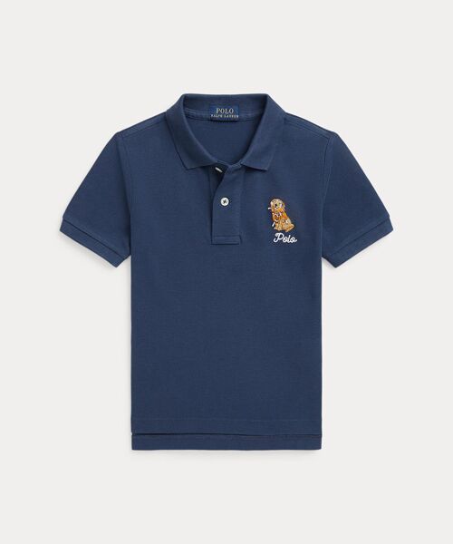 POLO RALPH LAUREN / Polo Ralph Lauren ( boys 2 лет ~7 лет ) собака embro Ida Lee хлопок сетка рубашка-поло 