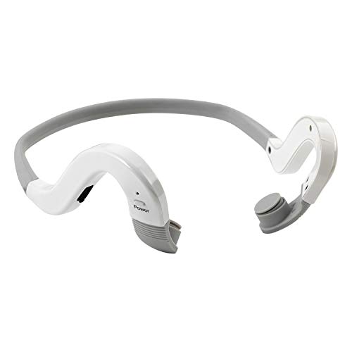 キュリオム 耳にやさしい骨伝導ヘッドホン QKD-100（W） ホワイト