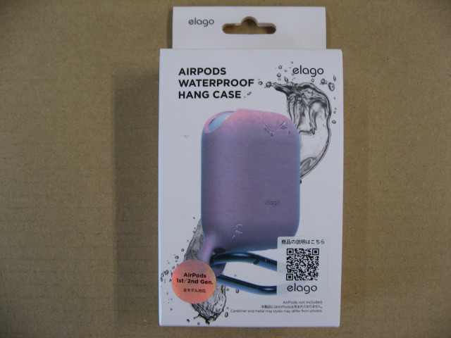AirPods WaterProof Hang Case for AirPods EL_APDCSSCWH_RD （レッド）