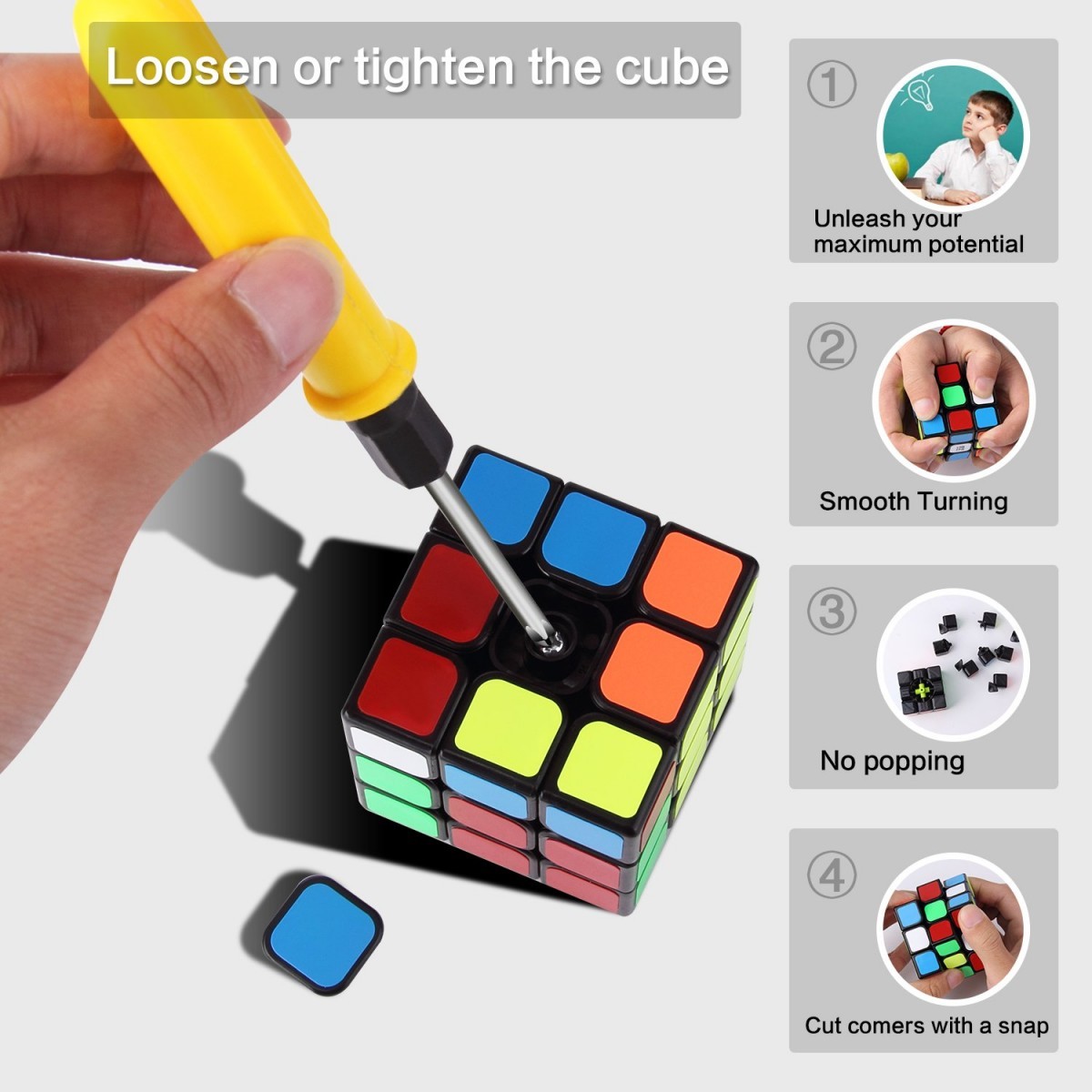  скорость Cube 3x3x3 кубик Рубика для соревнований ver.2.0 сборная головоломка мир стандарт распределение цвета pop предотвращение вращение sm-z