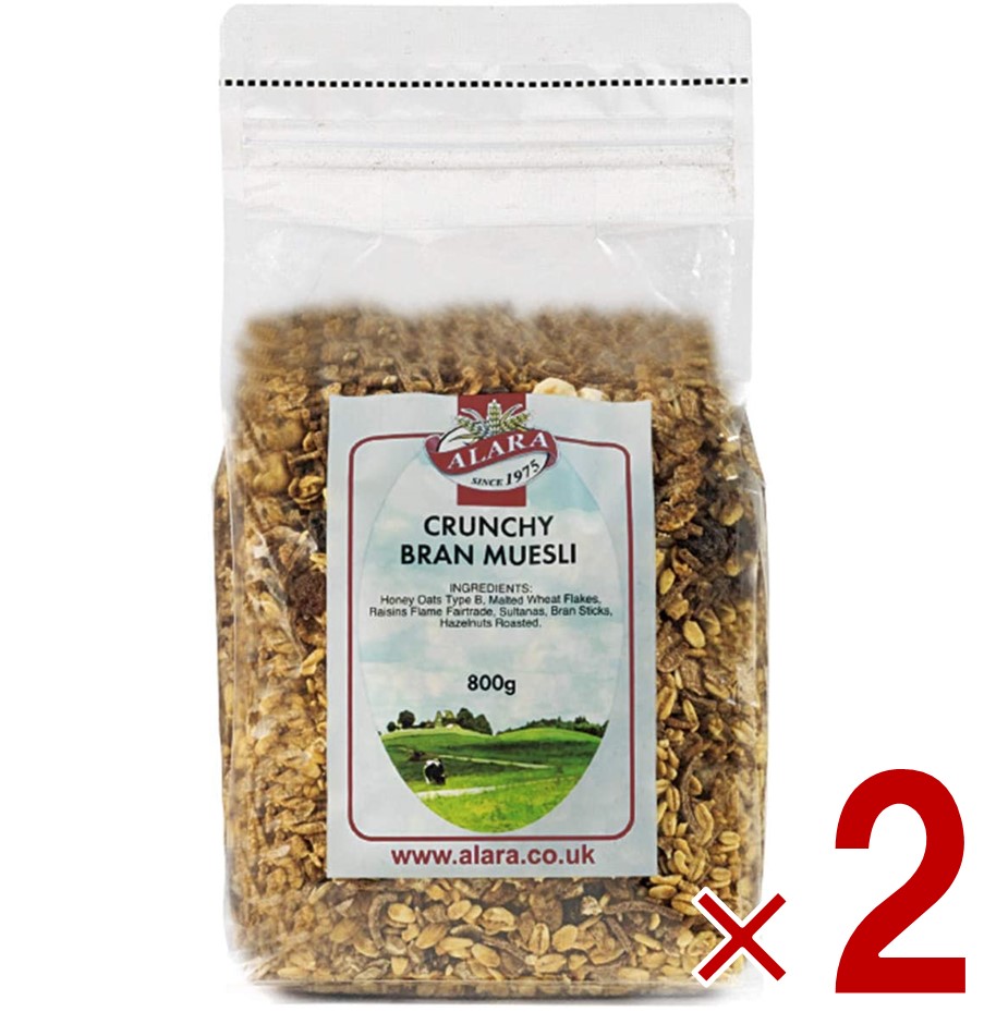 alala アララ クランチ ブラン ミューズリー 800g×2 シリアルの商品画像