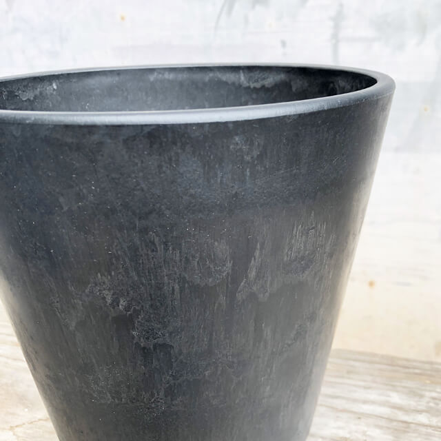 BLACK PLASTIC POT[STANDARD TYPE]17cm×13.5cm black pra pot 6 number plant pot black pot stylish good-looking thickness . pot cover marvista greenship