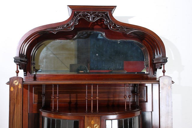  antique a-ru Novo - cabinet glass England Britain furniture retro 