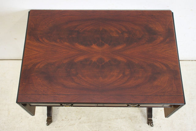 st-5 1960 period England made Vintage Lee jensi- form mahogany butterfly center table sofa table low table 
