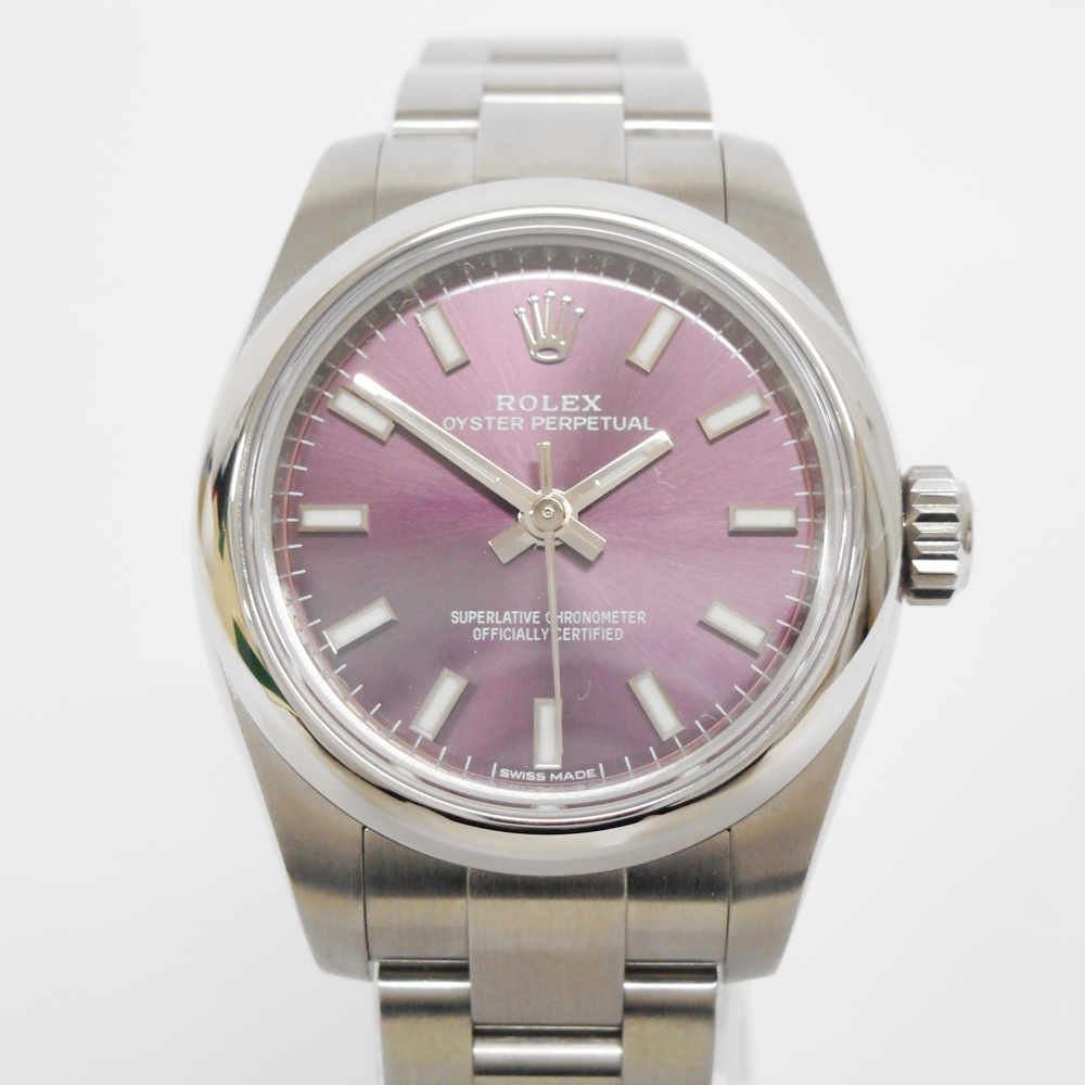 オイスターパーペチュアル 176200 SS オイスターブレス ホワイトバー/レッドグレープダイヤル