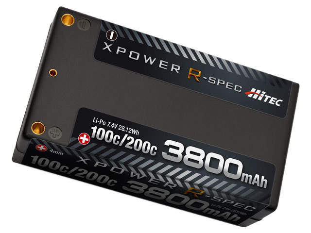 ハイテック バッテリー XPOWER R-SPEC Li-Po 7.4V 3800mAh 100C/200C XPR3800S ラジコンパーツ、アクセサリーの商品画像