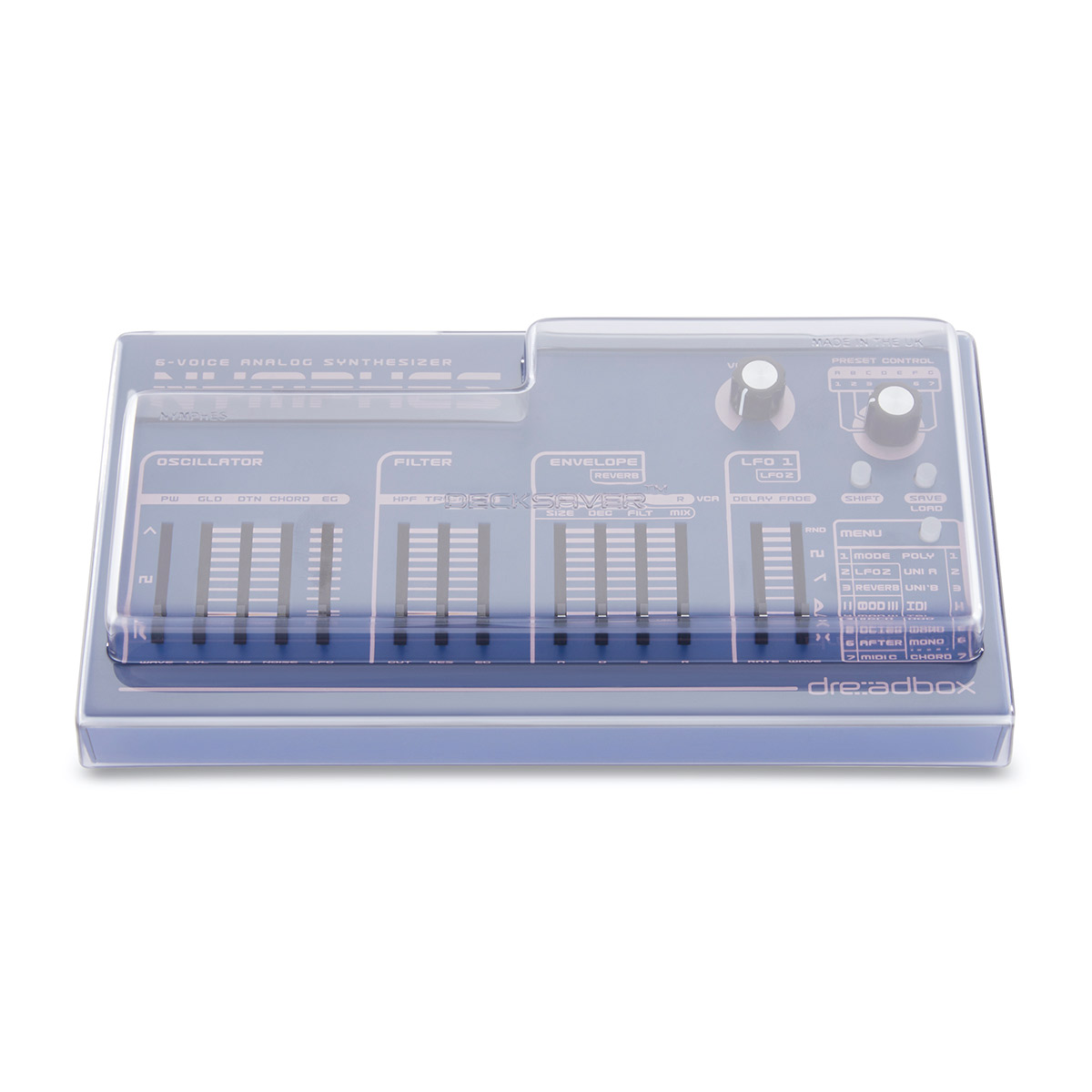 DECKSAVER deck saver [ Dreadbox Nymphes] for machinery protective cover DS-PC-NYMPHES
