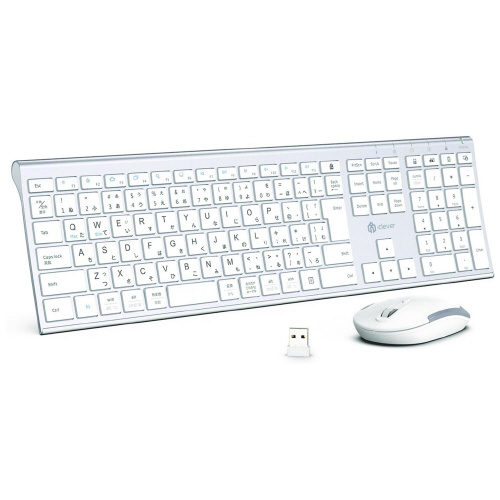 iClever iClever キーボード＆マウスセット IC-BK23combo（シルバーホワイト） キーボード本体の商品画像
