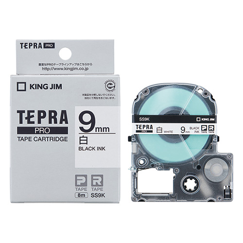 KING JIM テプラ PROテープカートリッジ SS9K 9mm（白・黒文字）×50個 テプラ TEPRA PRO ラベルプリンター、ラベルライターの商品画像