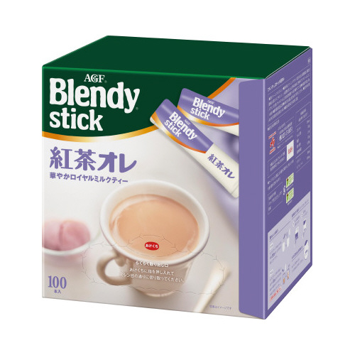 AGF 味の素AGF ブレンディ スティック 紅茶オレ 100本 ×10セット Blendy ブレンディティースティック 粉末、インスタント紅茶の商品画像