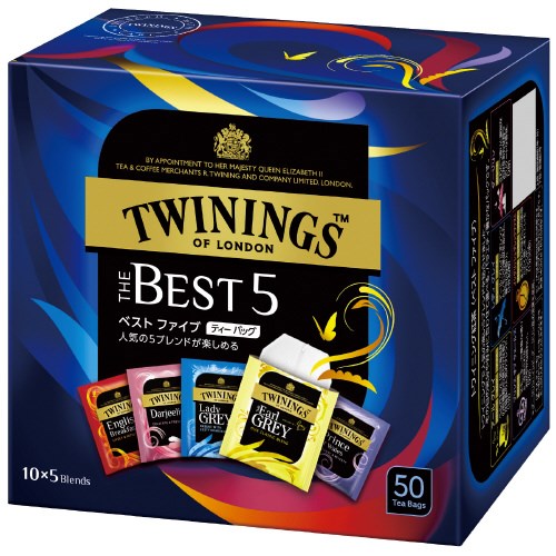 TWININGS トワイニング ベストファイブ ティーバッグ 50袋 ×10セット ティーバッグ紅茶の商品画像