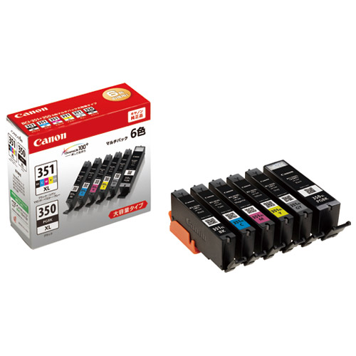キヤノン キヤノンインクタンク BCI-351XL＋350XL/6MP （6色マルチパック 大容量）×10個 インクジェットプリンター用インクカートリッジの商品画像