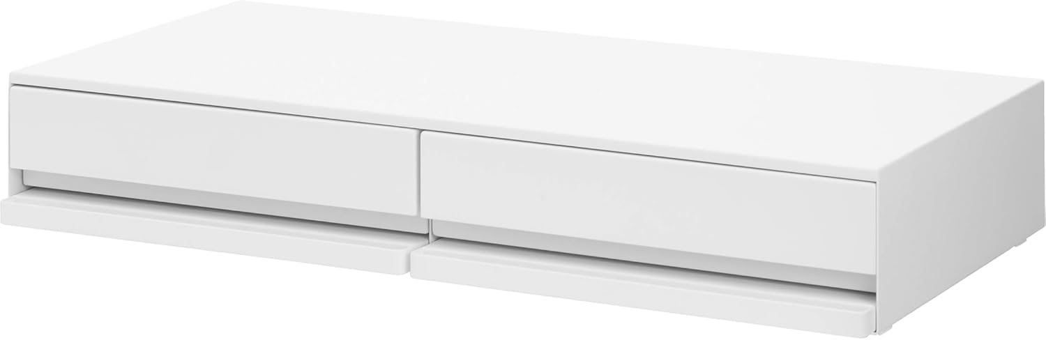 タワー ツーウェイキッチン家電下引き出し＆スライドテーブル W80 W800×D370×H130mm 1697 （ホワイト）の商品画像