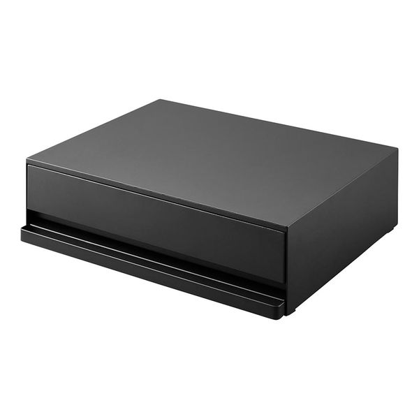 山崎実業 tower ツーウェイ キッチン家電下引き出し＆スライドテーブル タワー 2008 （ブラック）の商品画像