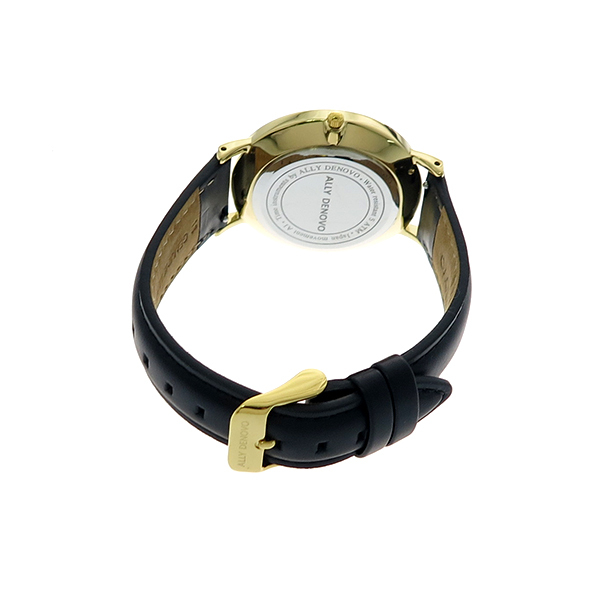 腕時計 レディース腕時計 アリーデノヴォ ALLY DENOVO 腕時計 レディース 36mm AF5003-8 GAIA PEARL クォーツ  ホワイトシェル ブラック ホワイトシェル