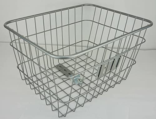  rectangle front pipe basket P-112 silver 