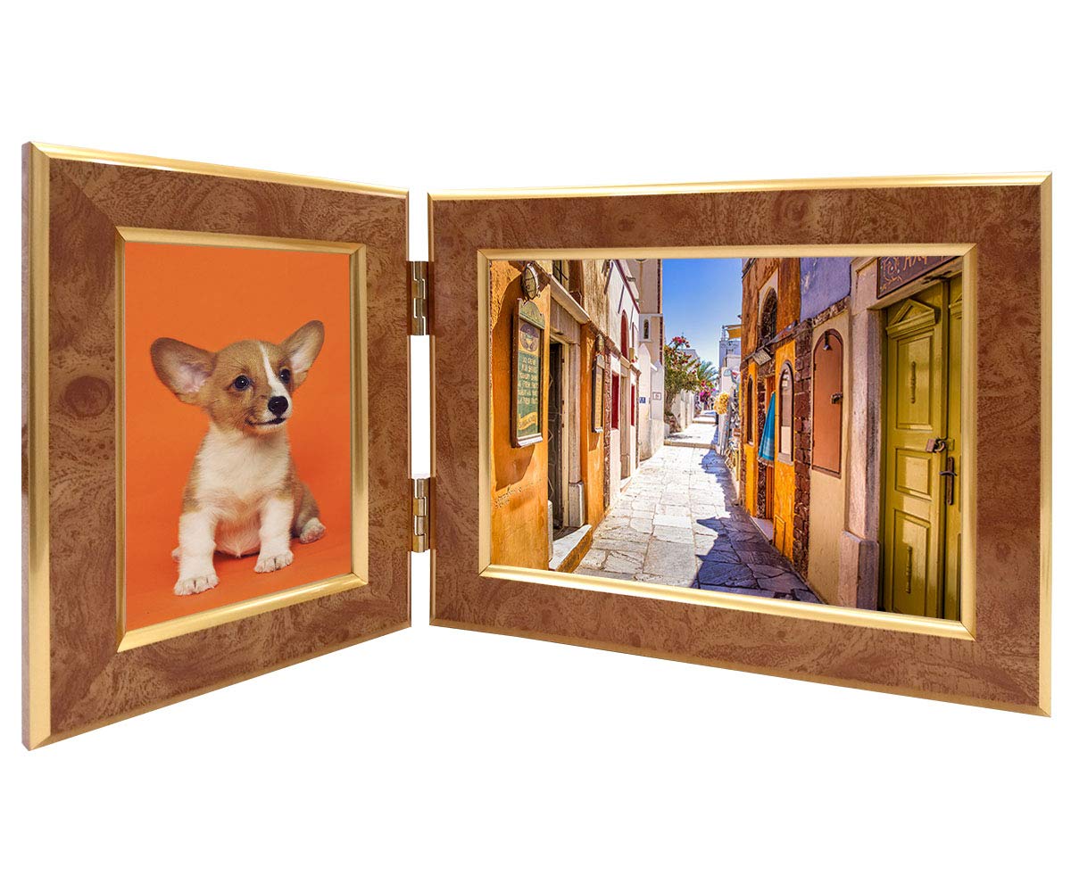 VANJOH photo frame twin frame Classic [ L×1,KG*2L×1] mat cardboard attaching Camel TF-K53CA