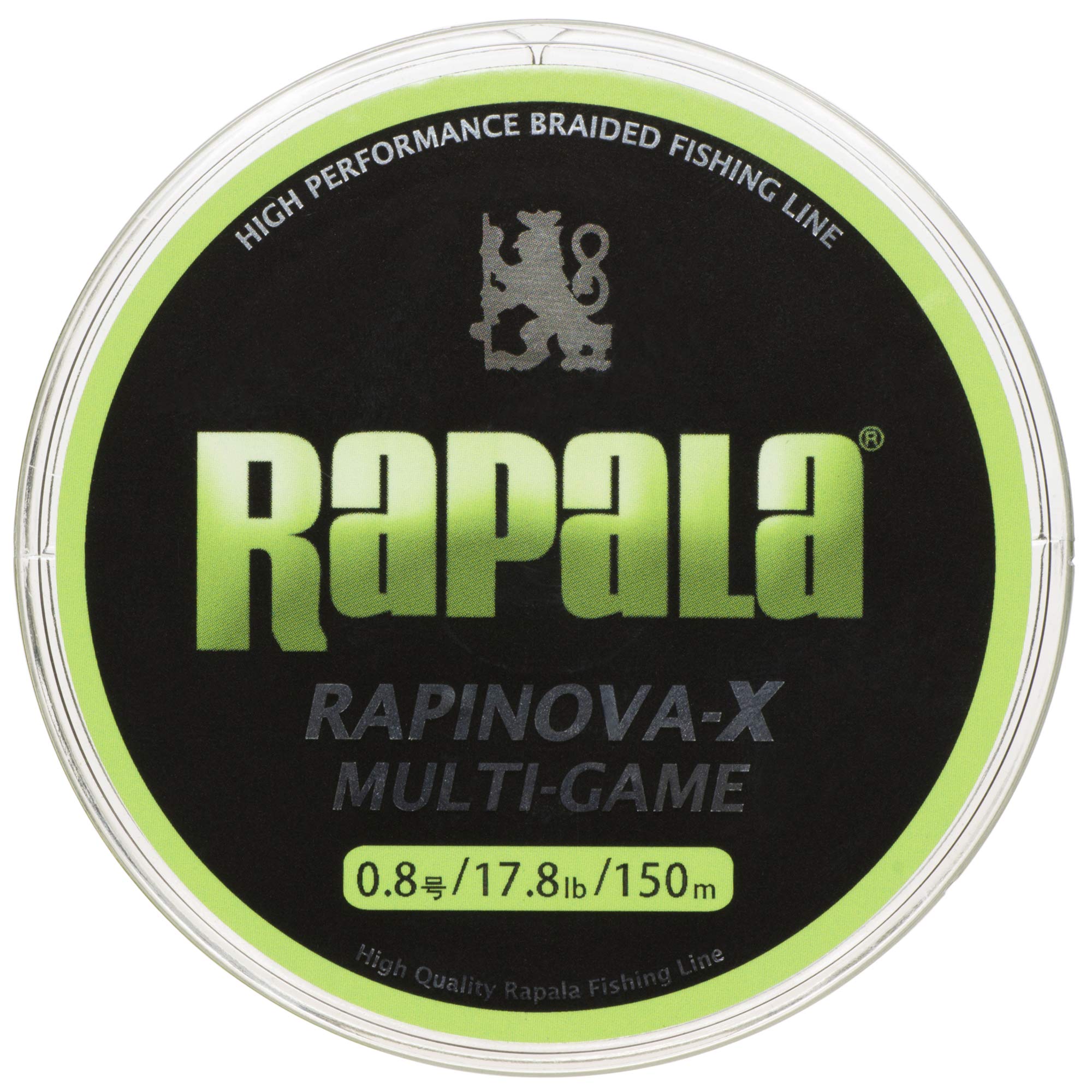Rapala( Rapala ) PE line la Pinot vaX multi game 150m 0.8 number 17.8lb 4ps.@ braided lime green RLX150M08LG