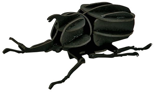  paper puzzle small rhinoceros beetle black exclusive use pedestal attaching PP202-01BK