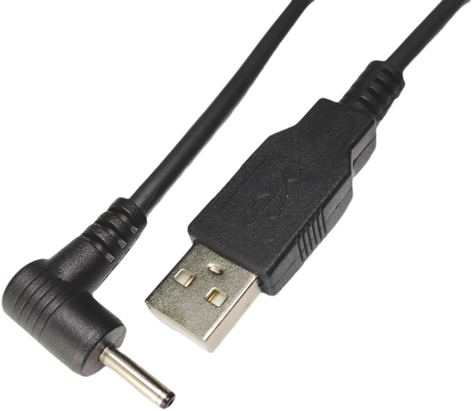 [ утка n(COMON) производства ]USB(A)=DC Jack ( наружный диаметр :3.0φ/ внутренний диаметр :1.1φ/L type )/ чёрный /1.2m[DC-3011A]