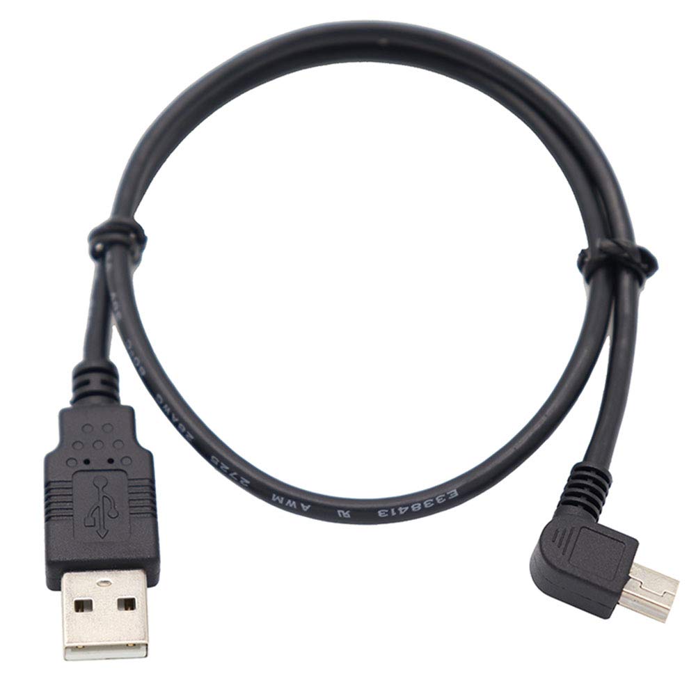 ViViSun[JCT заявление выпуск возможность ]USB 2.0 Mini кабель USB(A) мужской -USB(miniB) мужской L type левый правый 90° person направление изменение кабель золотой me