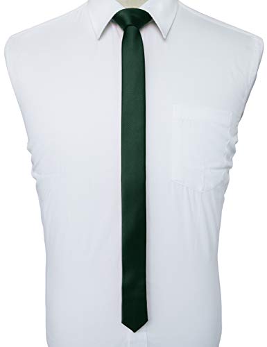 [JEMYGINS] мужской темно-зеленый .. зеленый цвет галстук extra узкий галстук обтягивающий Thai 4CM ширина маленький . человек галстук стирка возможность 
