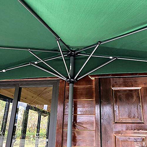  garden parasol outdoors. rectangle. half minute, folding type. putty .o garden parasol 250&times; 130 cm garden / balcony / Canopy tent for crank attaching 